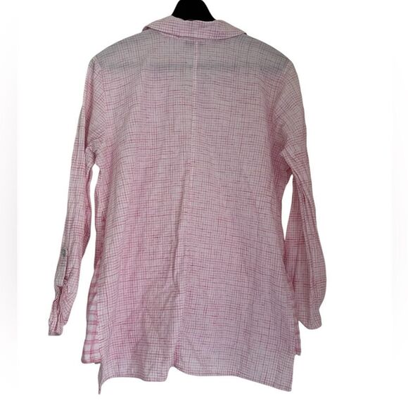 Habitat Pink Plaid Button-Up Shirt Size Medium - Picture 2 of 4